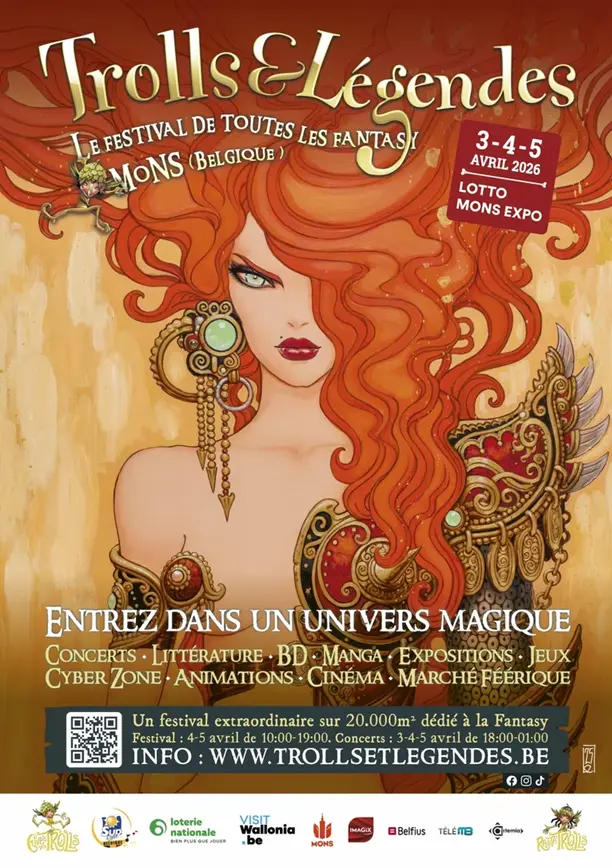 Salons Fantasy 2026 - Affiche officielle - Trolls et Légendes 2026